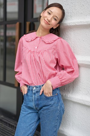 LOUISE TOP IN RED