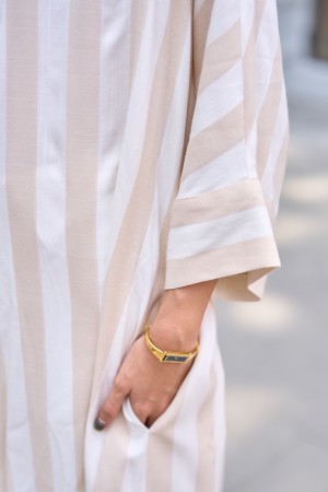 ACE DRESS IN STRIPED SAND