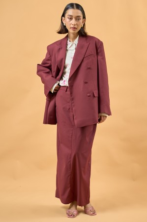 ASTRID BLAZER IN MAROON