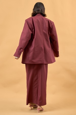 ASTRID BLAZER IN MAROON