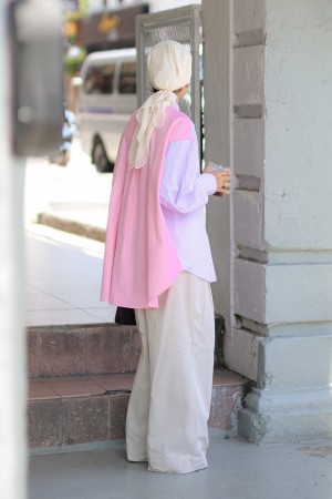 HEART TOP IN LILAC AND PINK