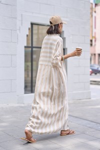 ACE DRESS IN STRIPED SAND