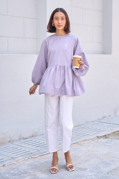 ALIDA TOP IN LILAC