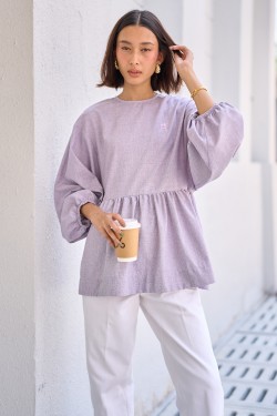 ALIDA TOP IN LILAC