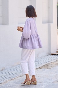 ALIDA TOP IN LILAC