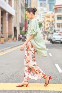 FLORET SKIRT IN ECRU