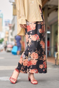 FLORET SKIRT IN NOIR